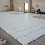 bianco carrara marble used for wall cladding, exteriors design